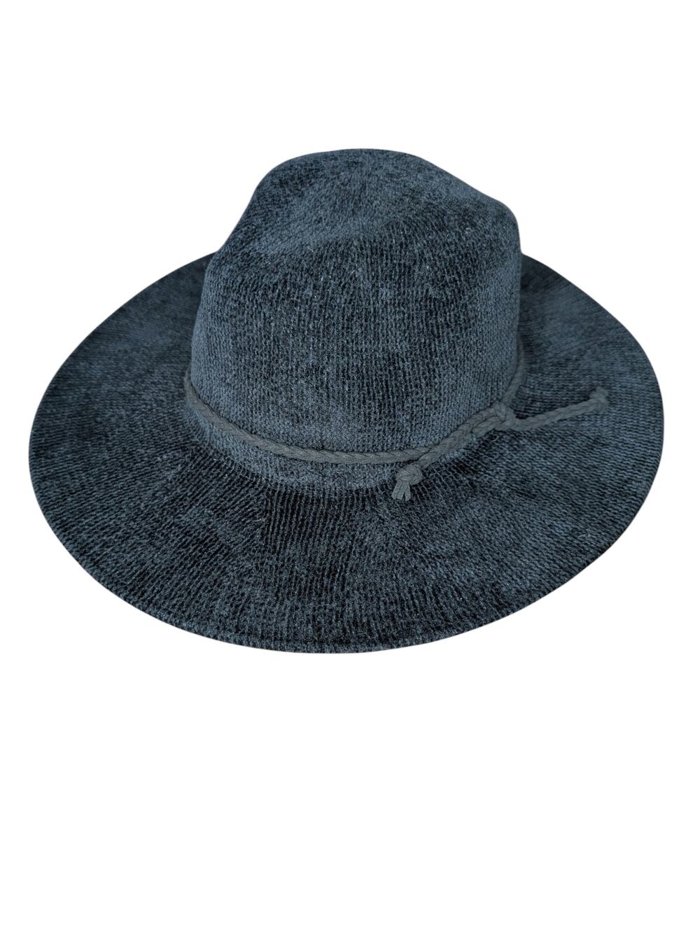 Tahari Black Panama Packable Brim Hat